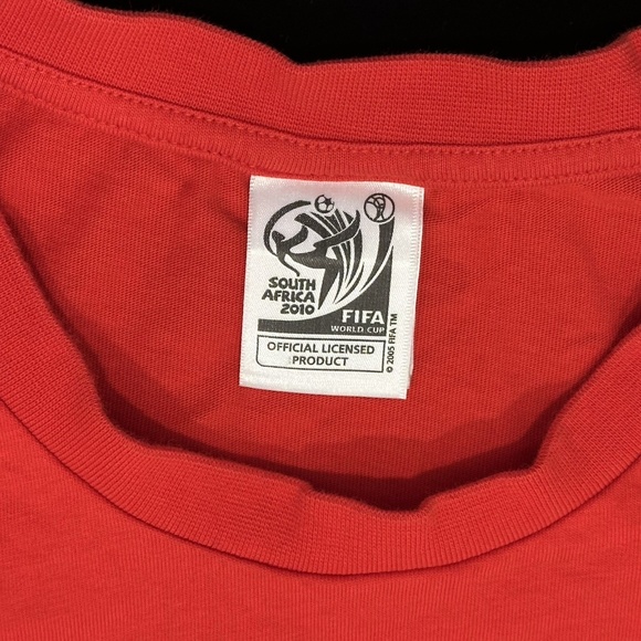 Adidas ESPANA 2010 FIFA World Cup South Africa Mens XXL Red T-Shirt - Picture 8 of 12